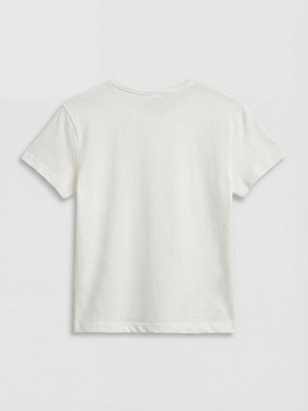 Crew Neck Printed Girls' T-Shirt-1