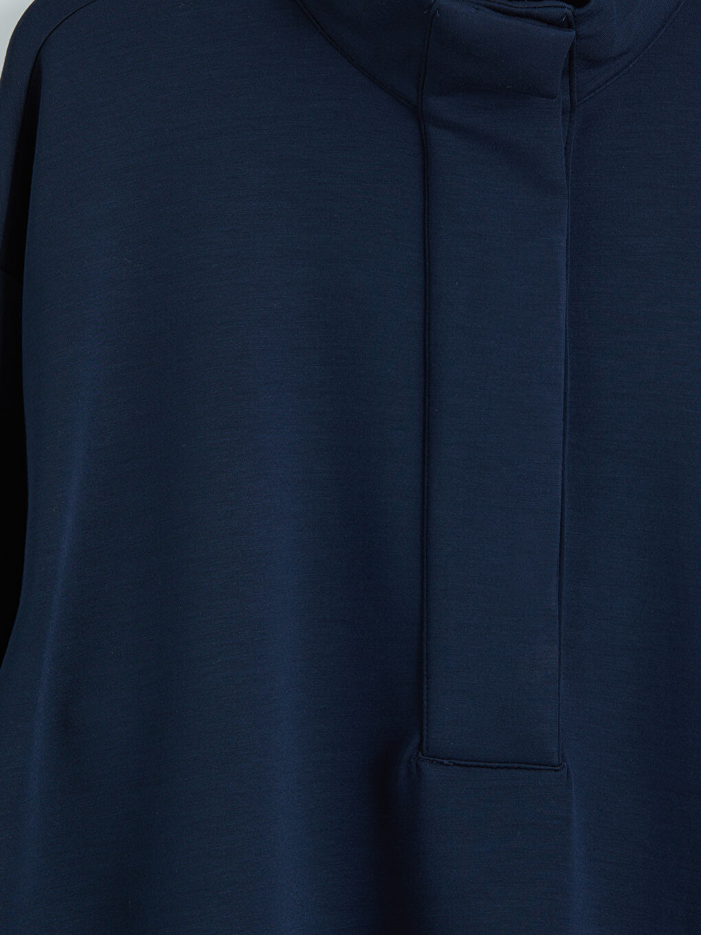 Lacivert Soft Touch Oversize Kadın Sweatshirt Tunik-6