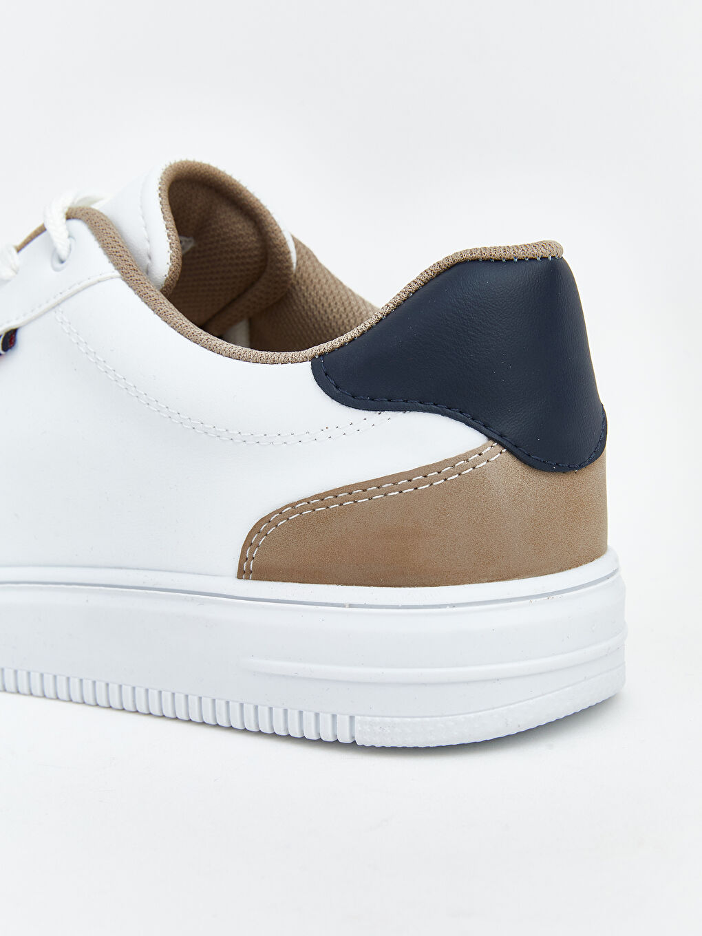 Beyaz Bağcıklı Erkek Sneaker-4