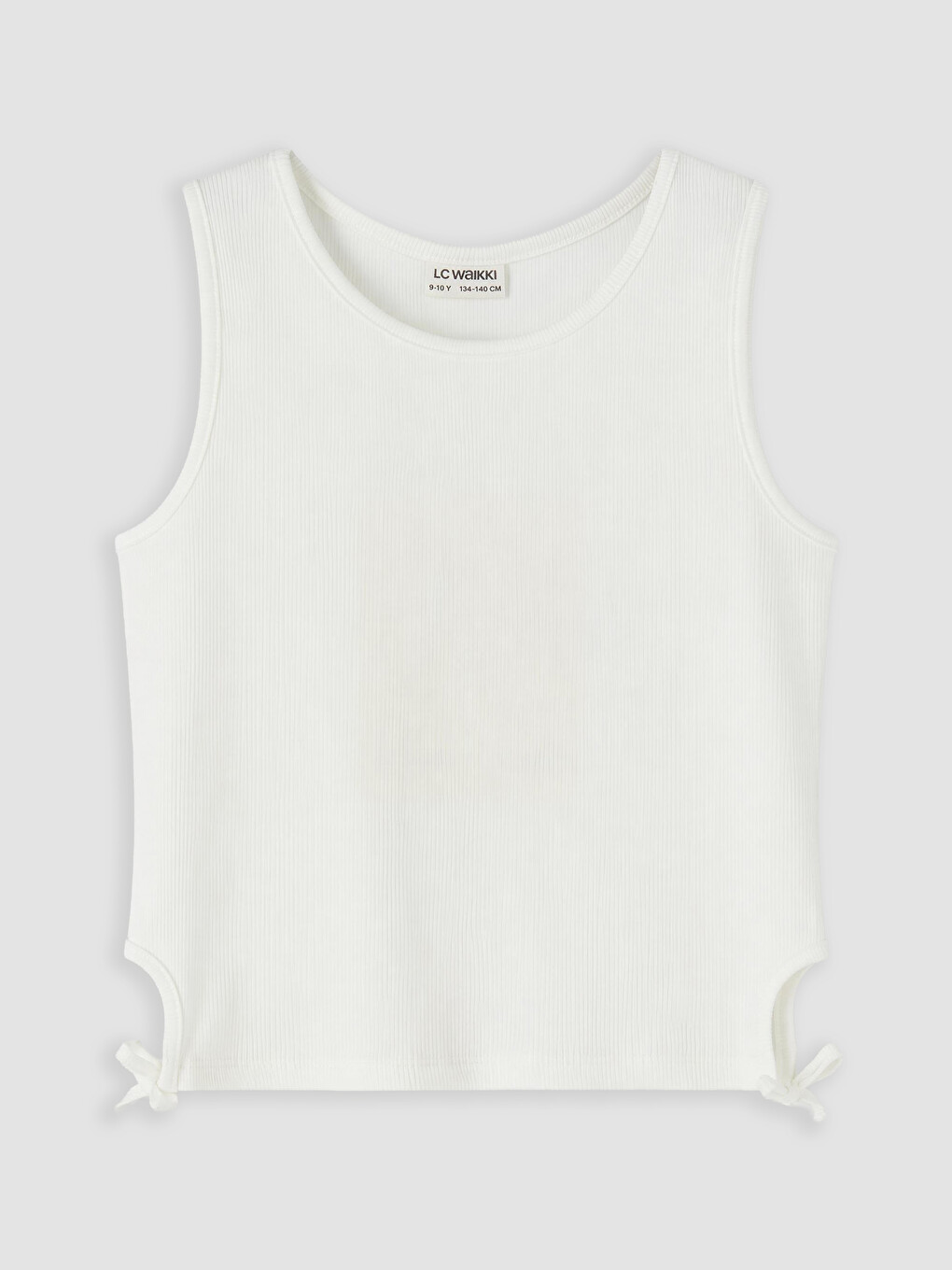 Crew Neck Ribbed Girls' Tank Top