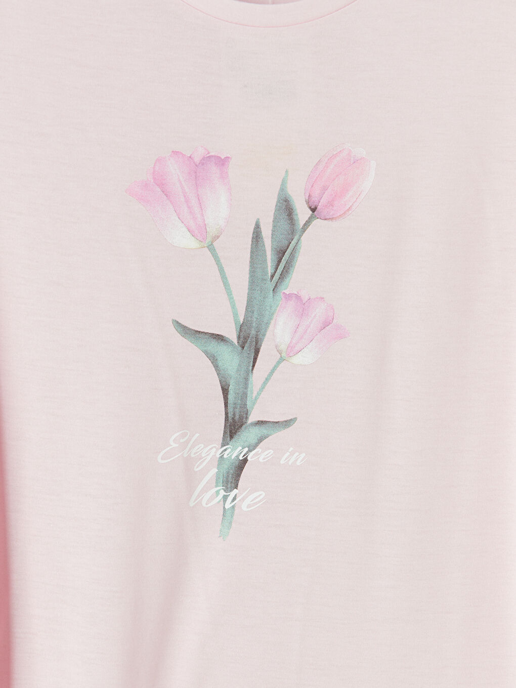 Crew Neck Floral Print Women's T-Shirt-10