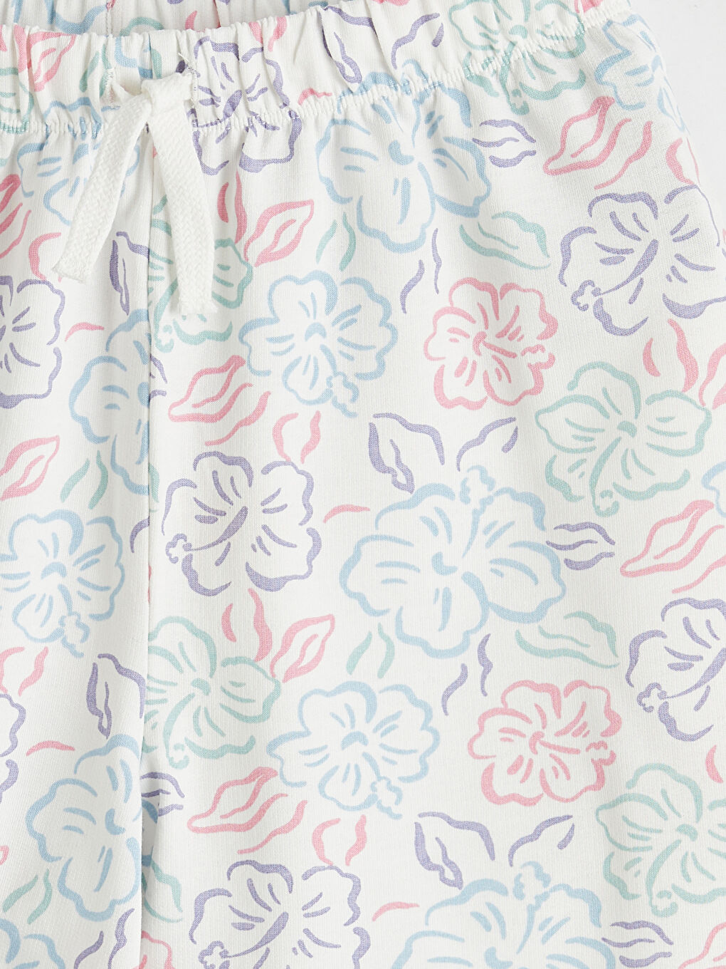 Karışık Çiçek Desenli Kız Çocuk Şort-2