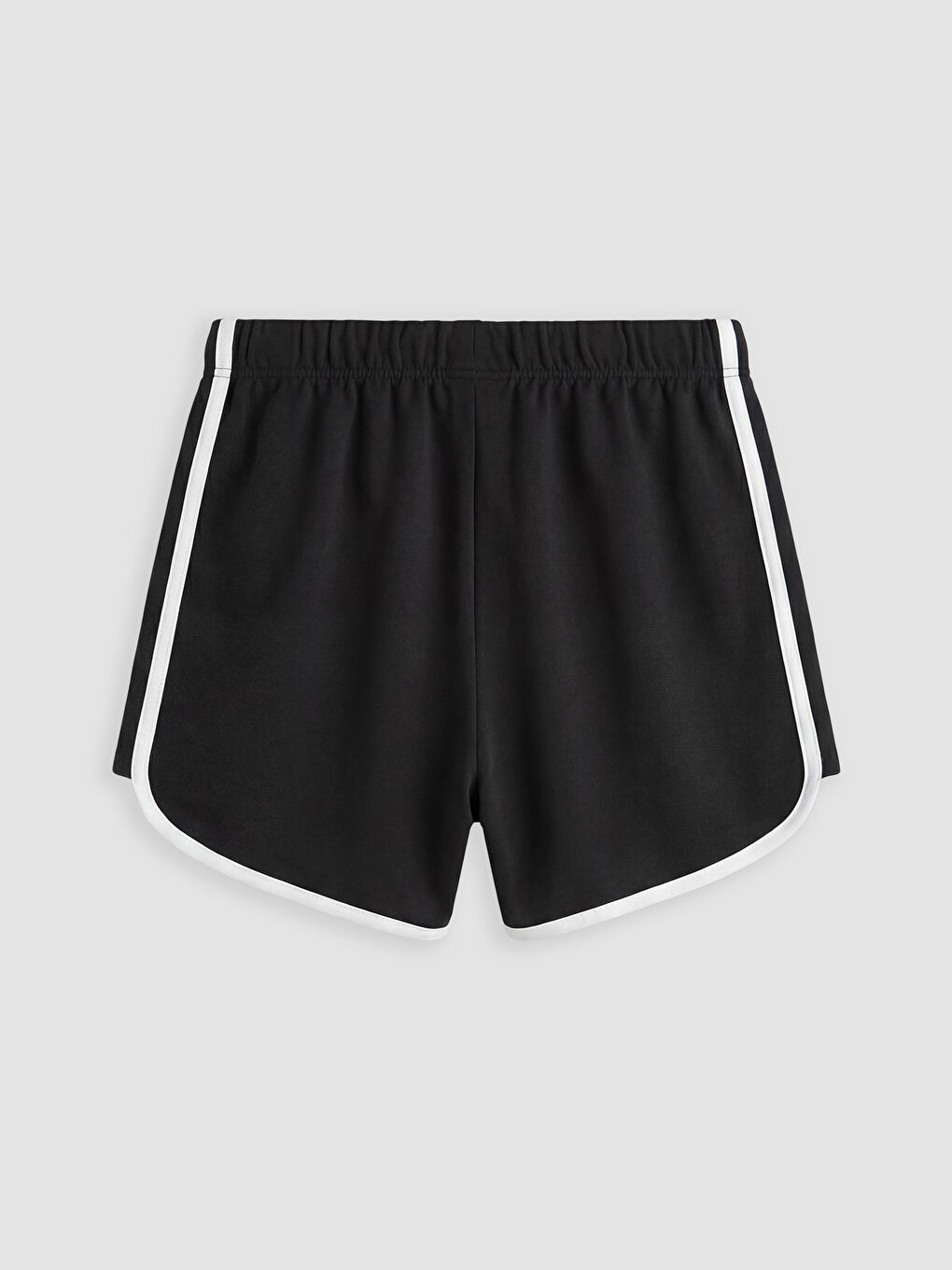 Siyah Slogan Baskılı Kız Çocuk Şort-1