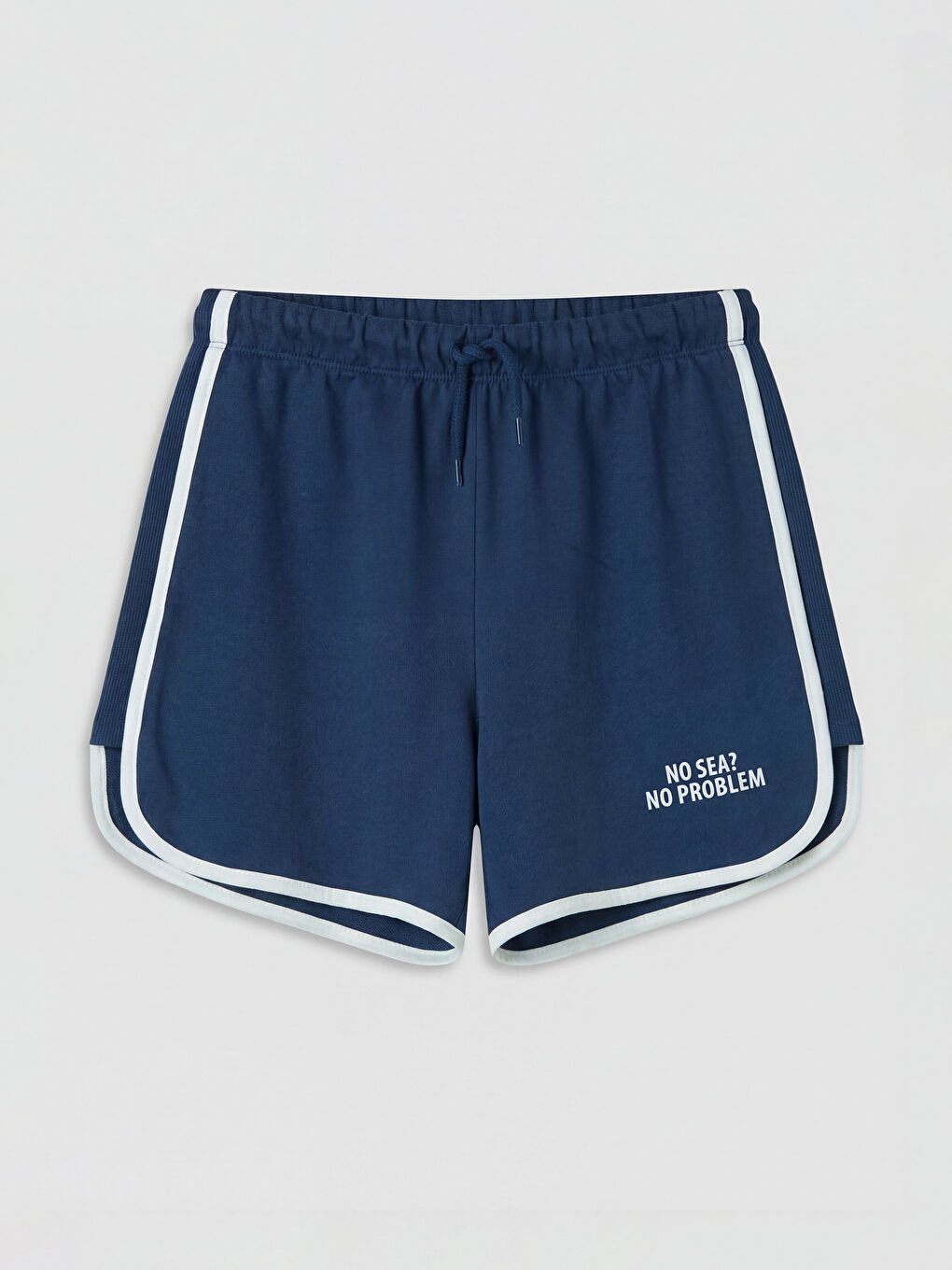 İndigo Baskılı Kız Çocuk Şort