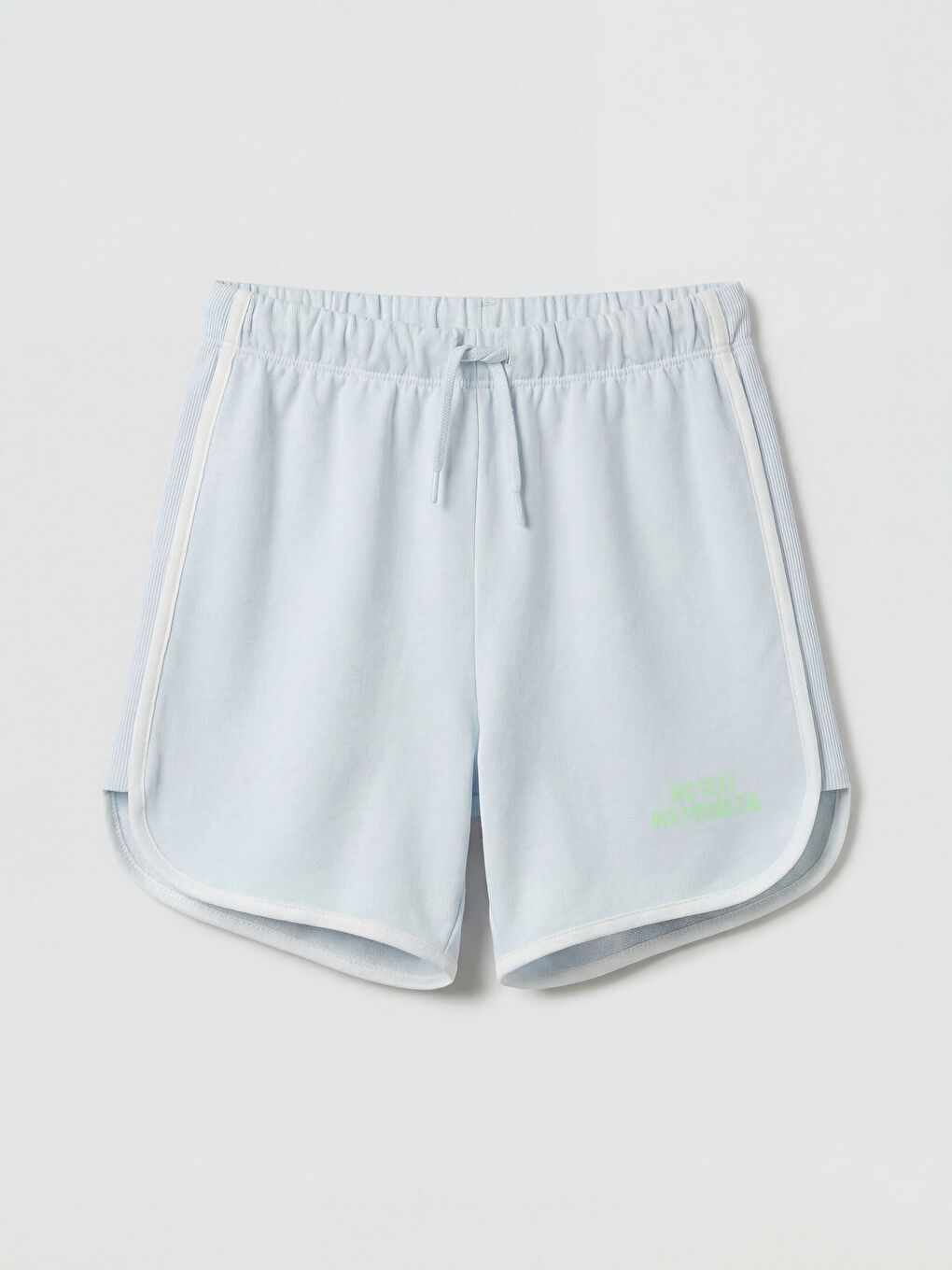 Lila Baskılı Sweatshirt Kumaşı Kız Çocuk Şort