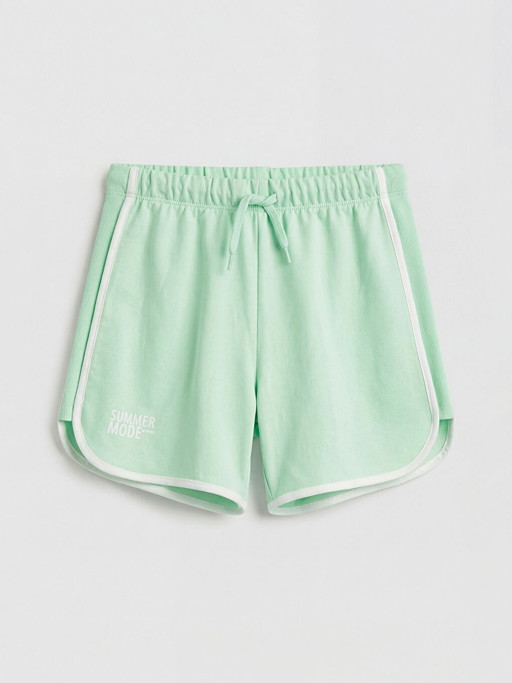 Yeşil Baskılı Kız Çocuk Şort