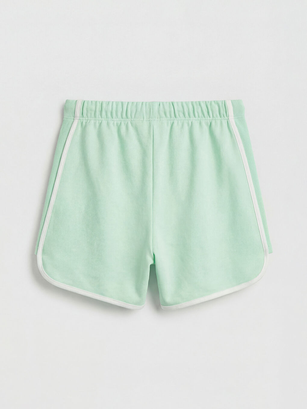 Yeşil Baskılı Kız Çocuk Şort-1