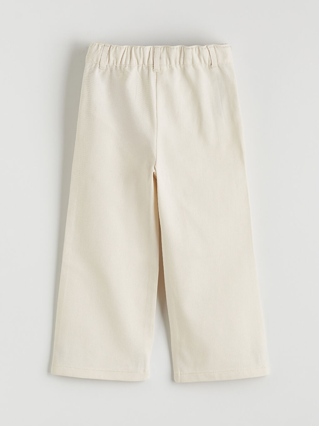 Pantalone širokih nogavica za devojčice od gabardina-1