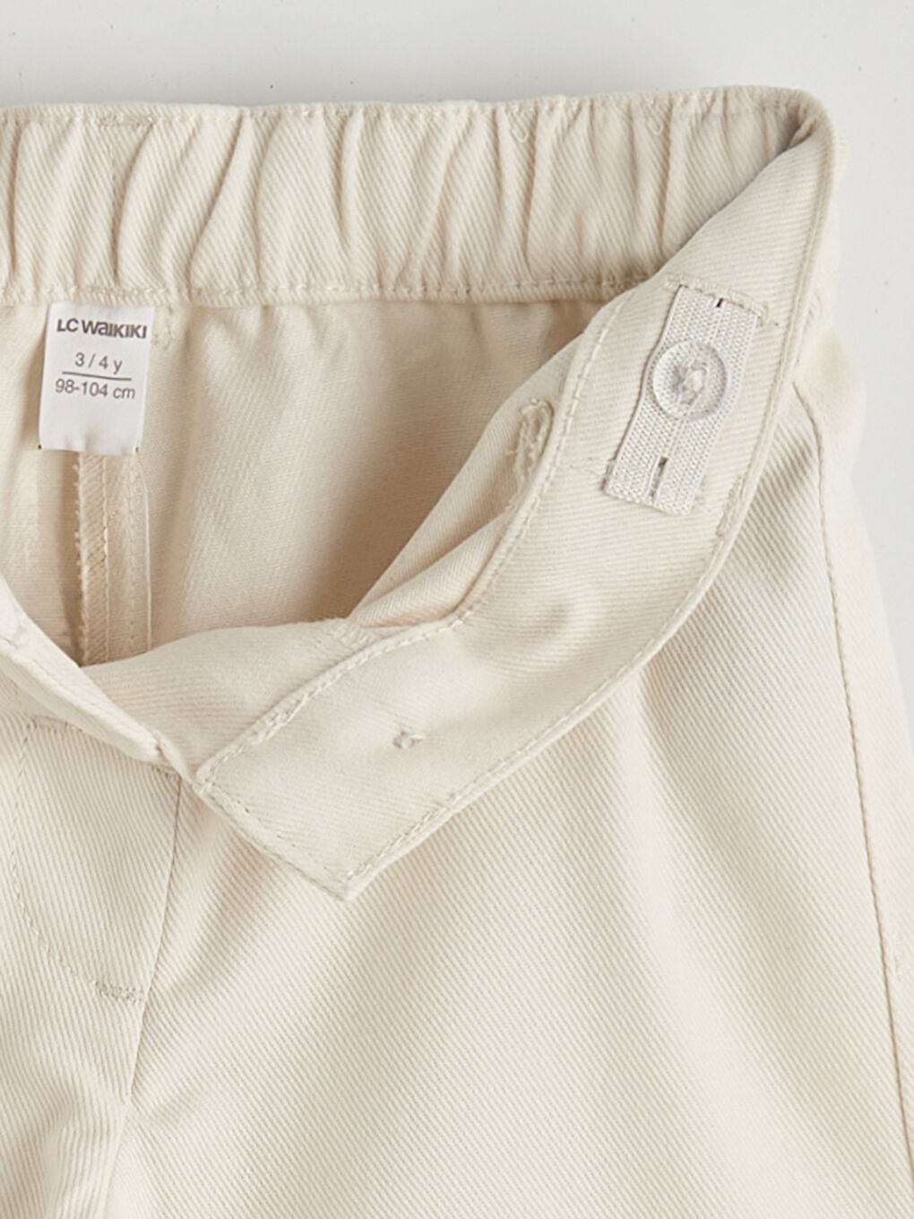 Pantalone širokih nogavica za devojčice od gabardina-3