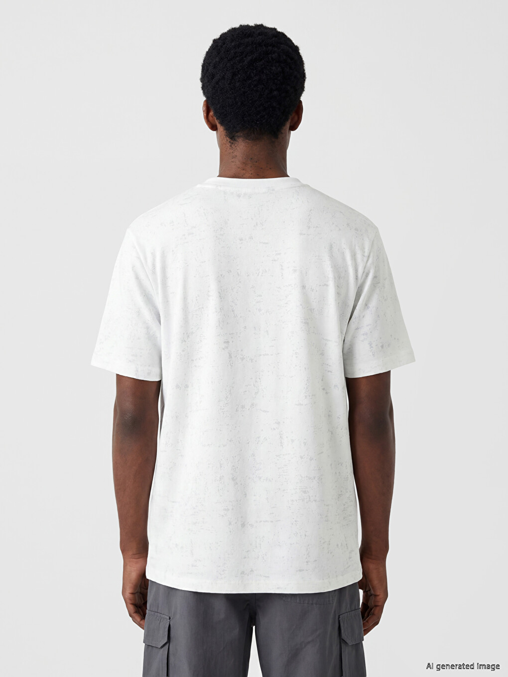 Crew Neck Printed Jersey Men's T-shirt-3