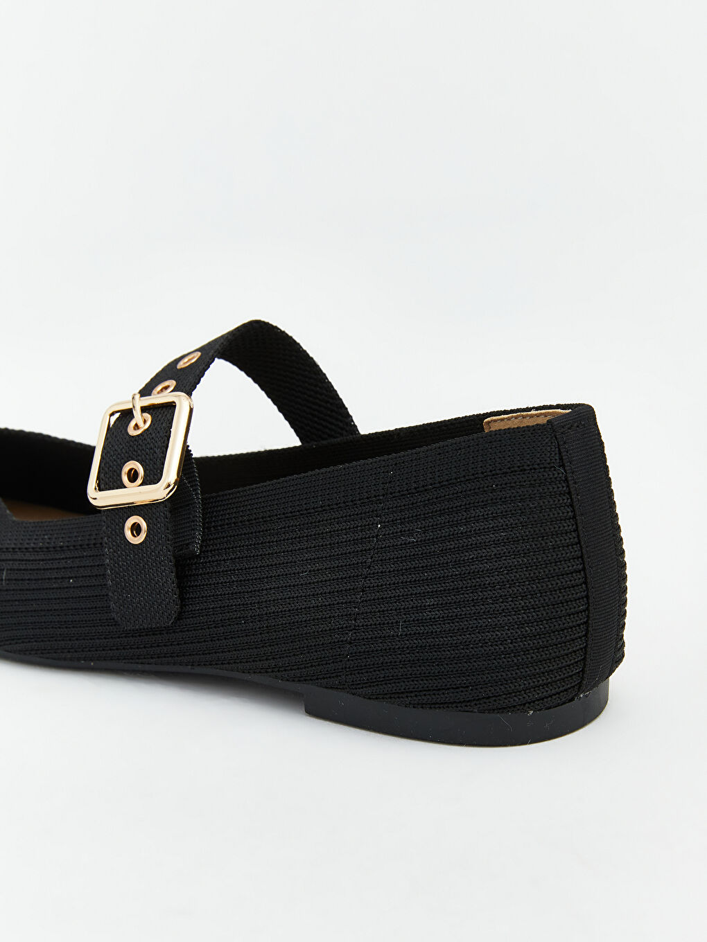 أحذية باليه مسطحة أسود امرأة-4