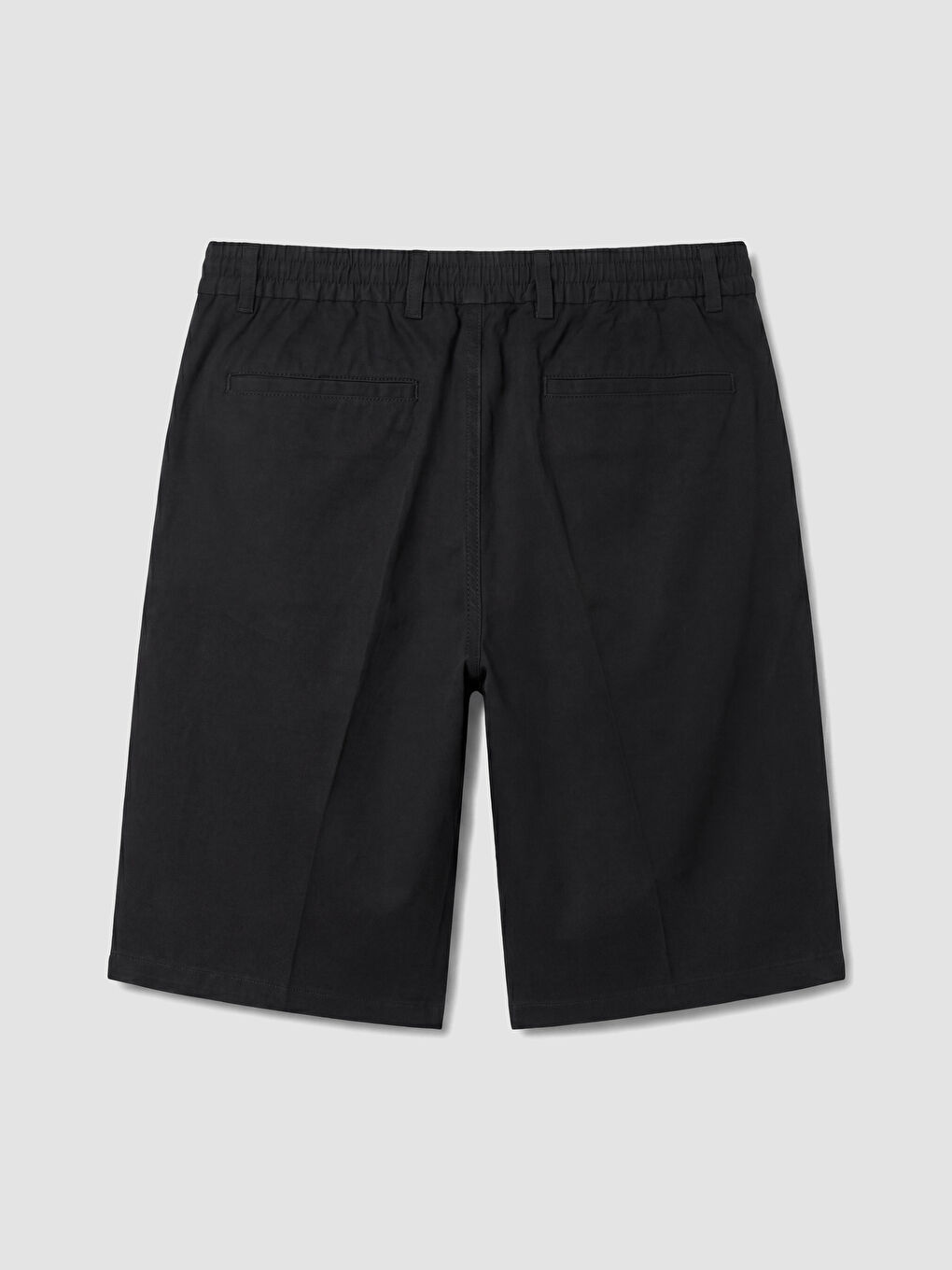 Lacivert Regular Fit Armürlü Erkek Şort-2