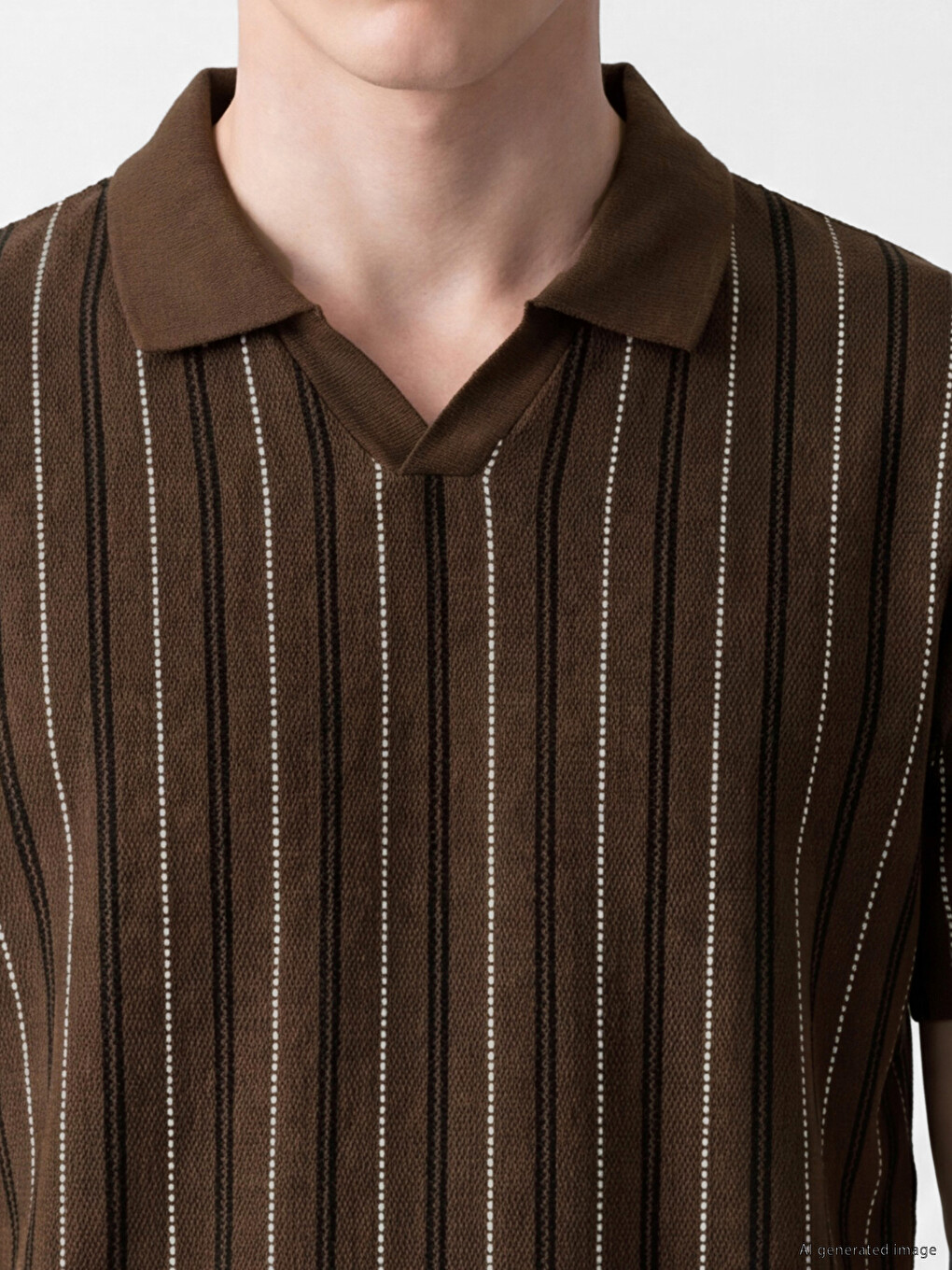 T-shirt Polo Rayé Homme-2