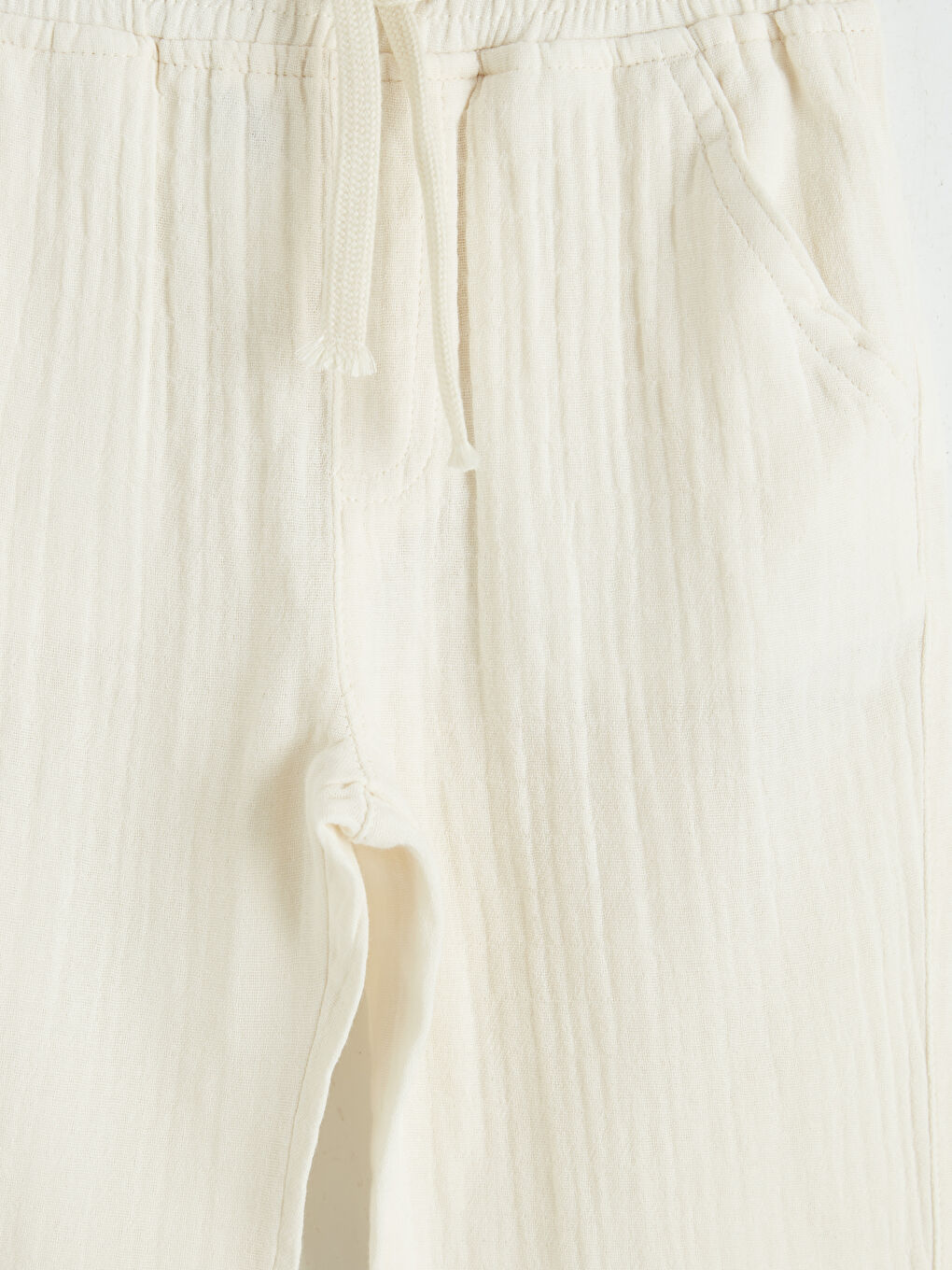 Bej Dokulu Erkek Çocuk Pantolon-2