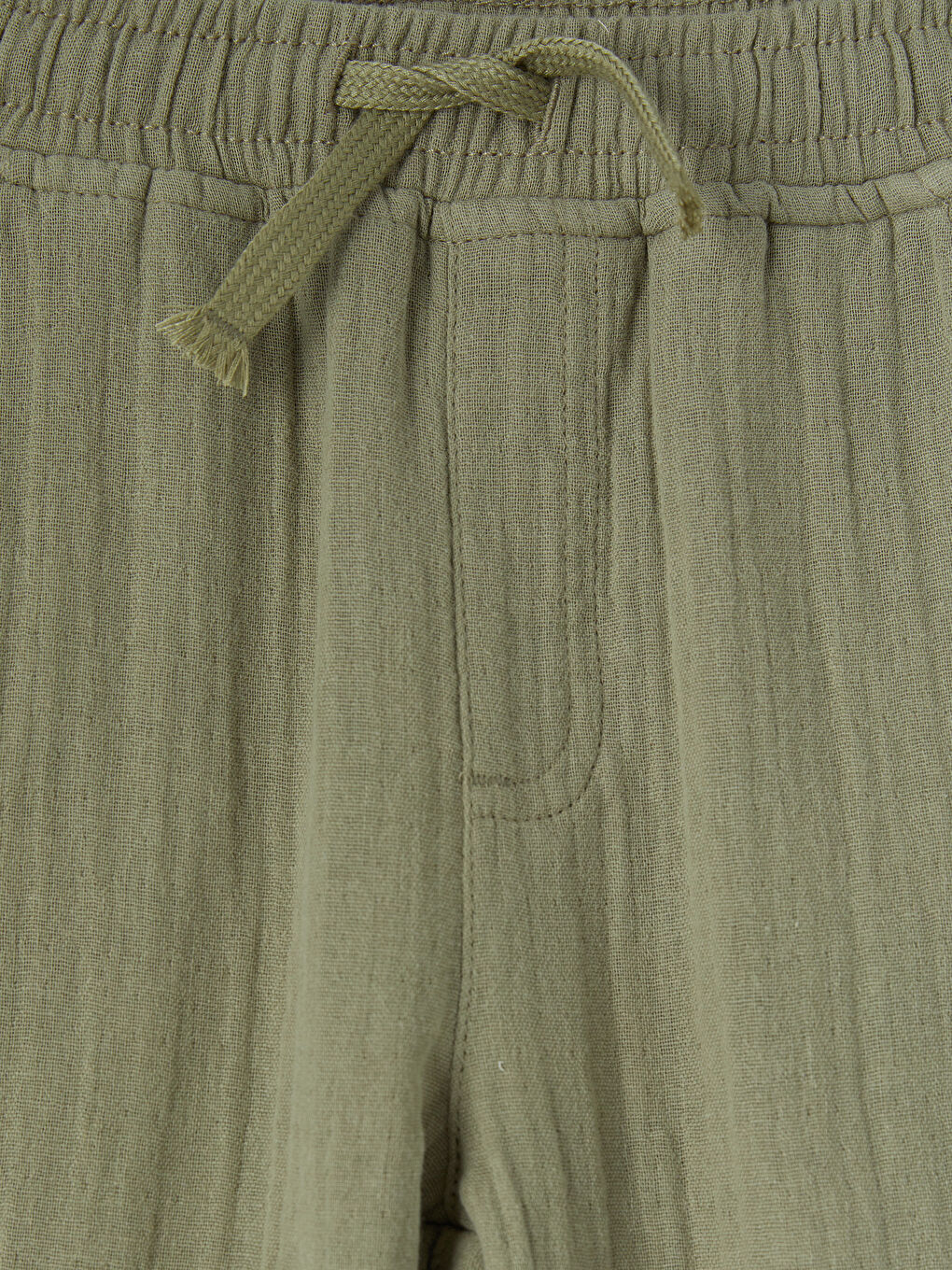 Haki Erkek Çocuk Dokulu Pantolon-2