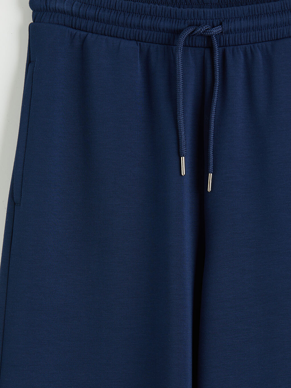 Lacivert Beli Lastikli Soft Touch Kadın Eşofman Altı-2