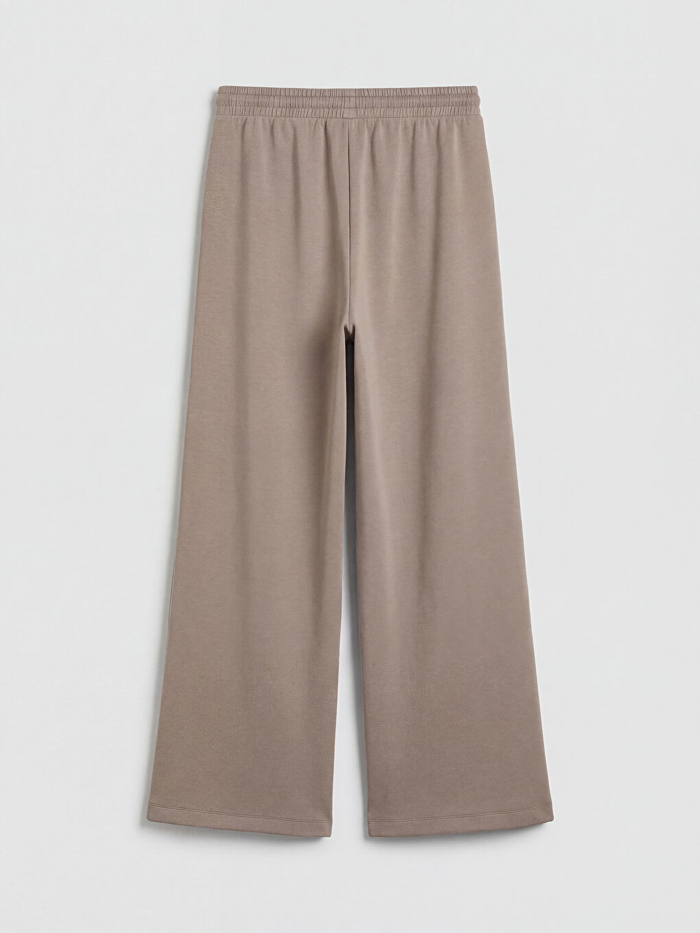 Kahverengi Beli Lastikli Soft Touch Kadın Eşofman Altı-1