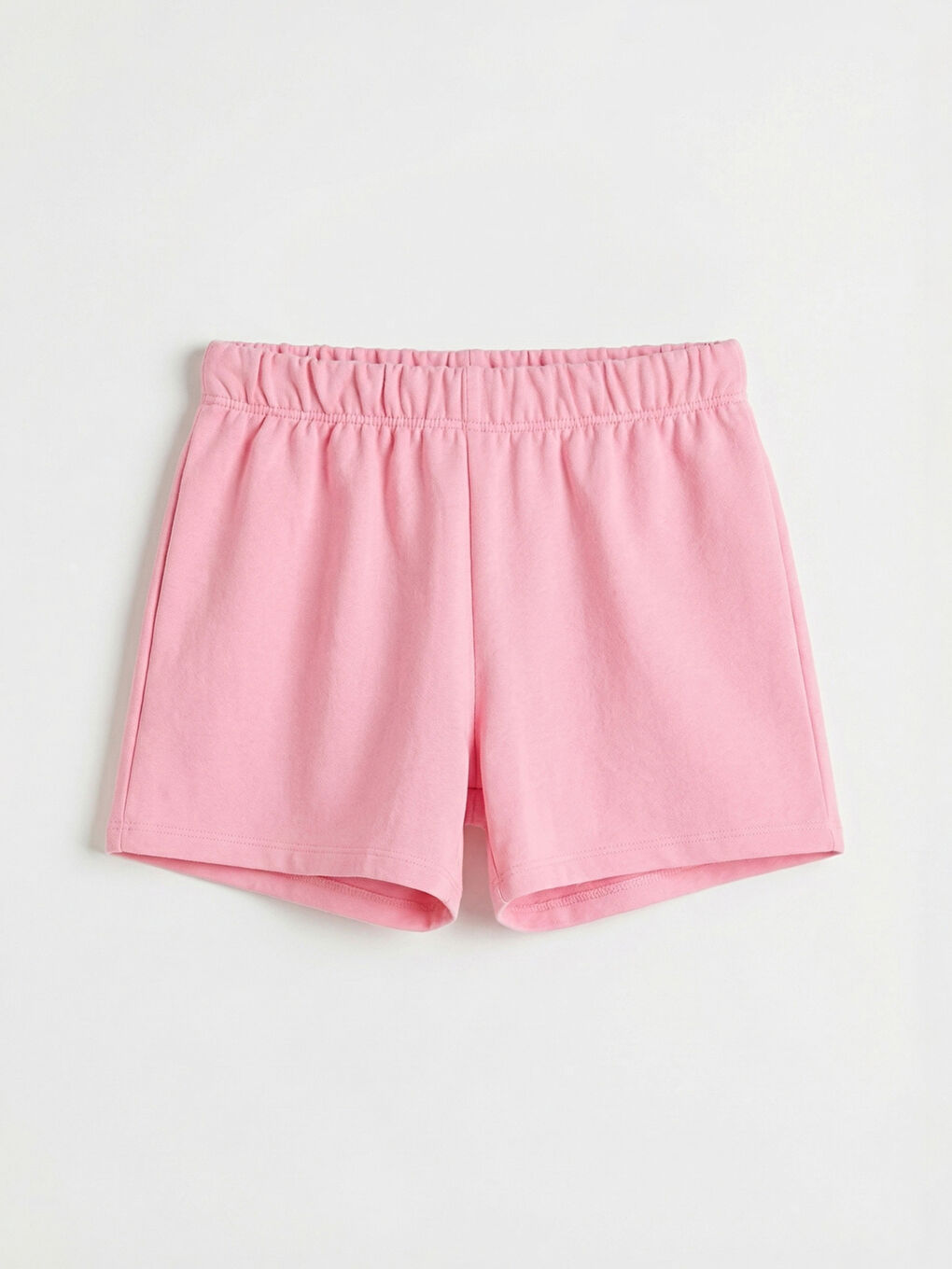 Pembe Beli Lastikli Kız Çocuk Şort