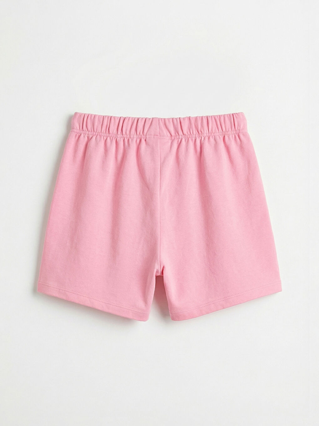 Pembe Beli Lastikli Kız Çocuk Şort-1