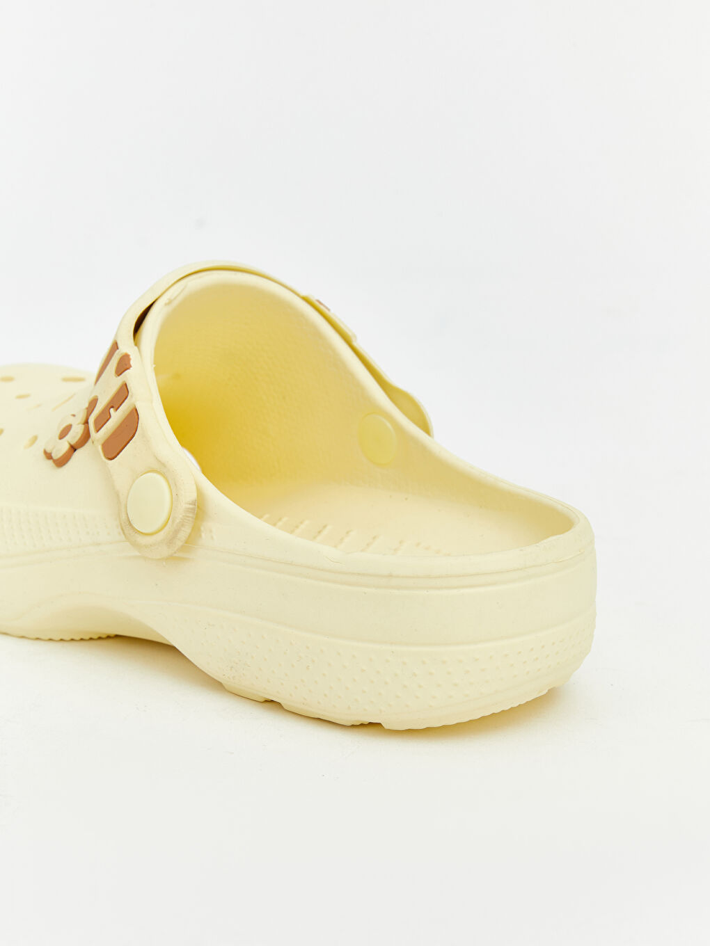 Sarı Çiçek Baskılı Kadın Plaj Sandaleti -3