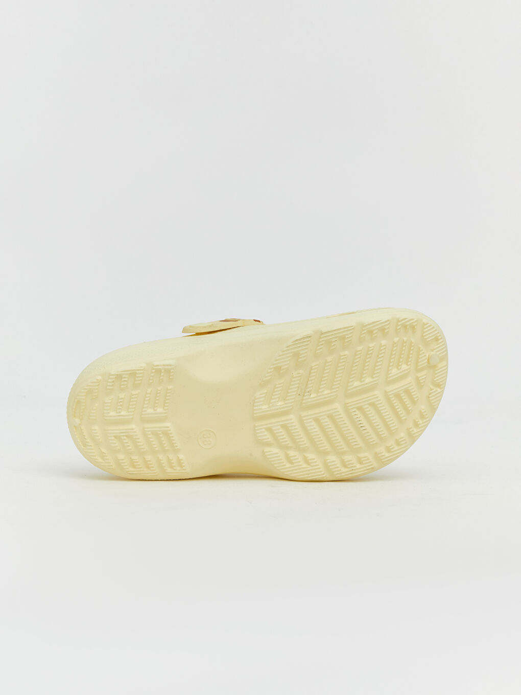 Sarı Çiçek Baskılı Kadın Plaj Sandaleti -4