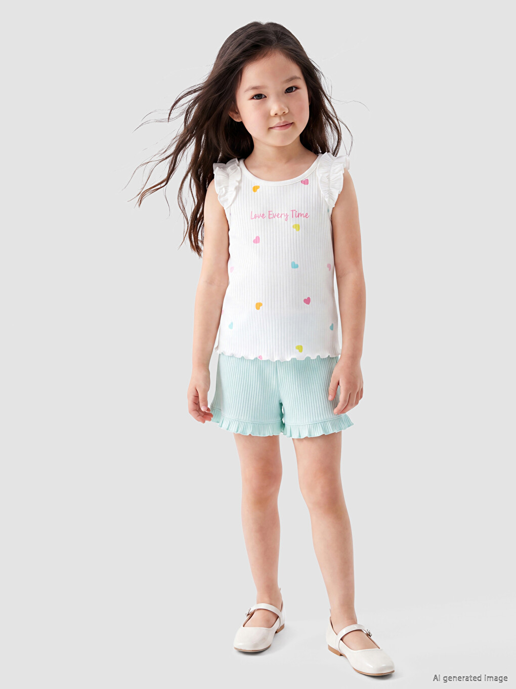 Printed Baby Girls' T-shirt And Shorts-1