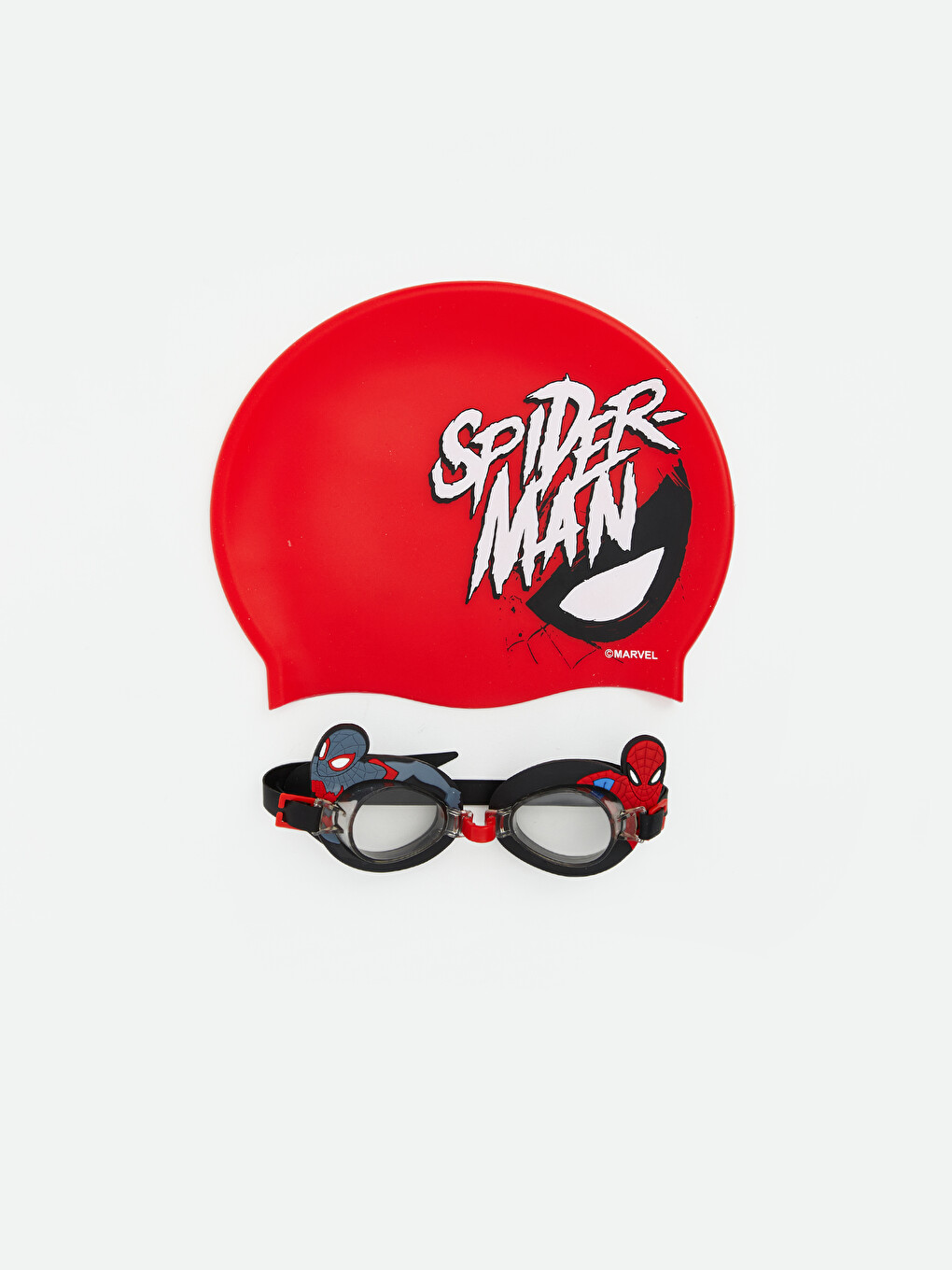 Spider-Man Printed Boy Swim Goggles and Swim Cap-1