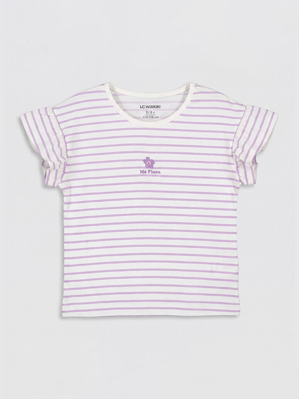 Striped Girls' Shorts Set-1