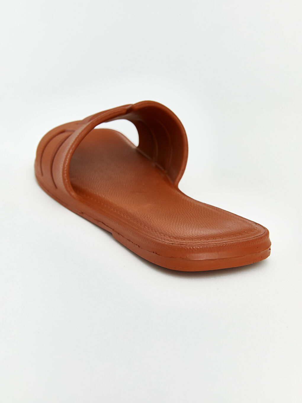 Bej Kadın Kare Burunlu Bantlı Terlik-4