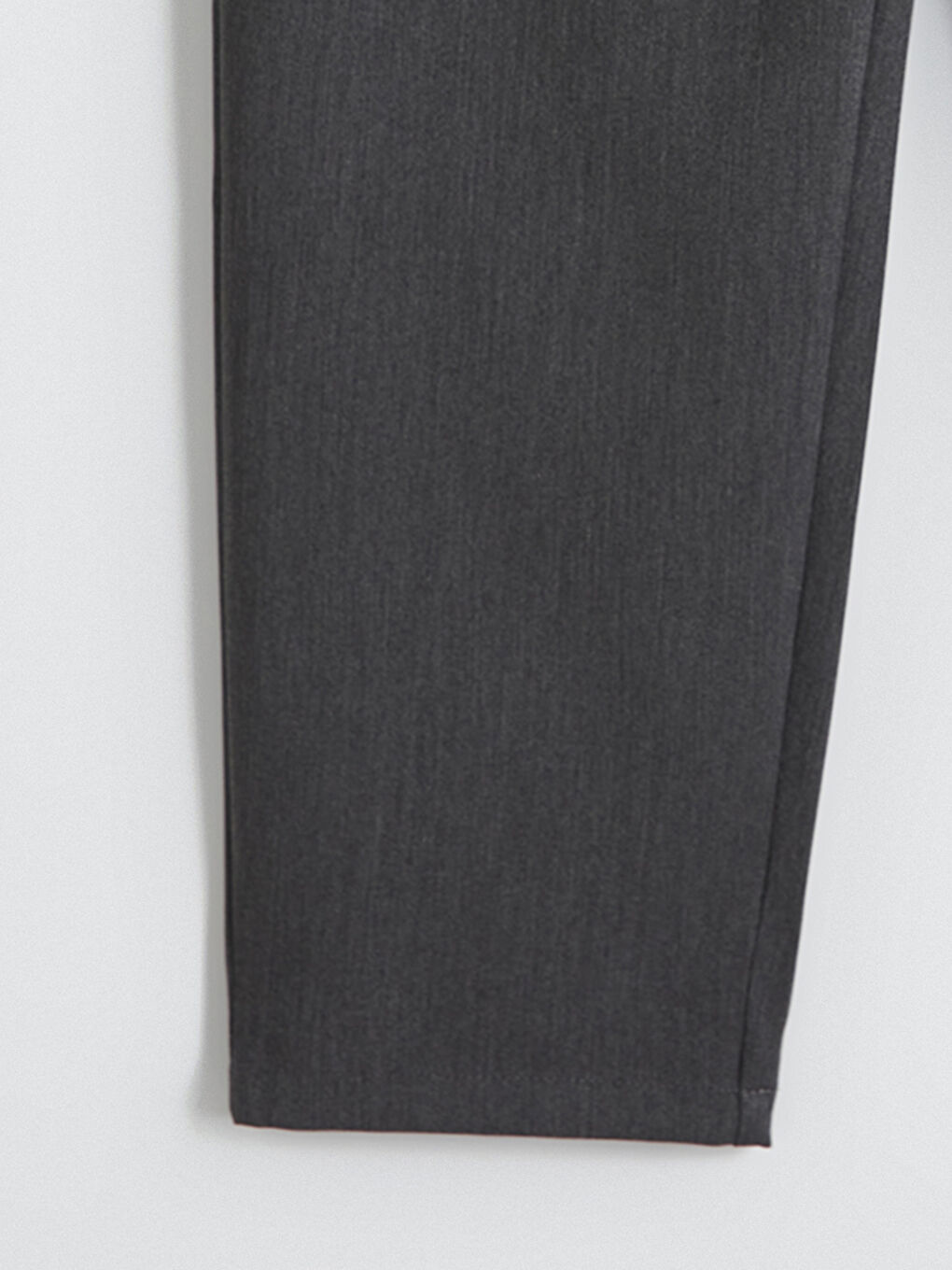 Gri Beli Lastikli Kadın Pantolon-5