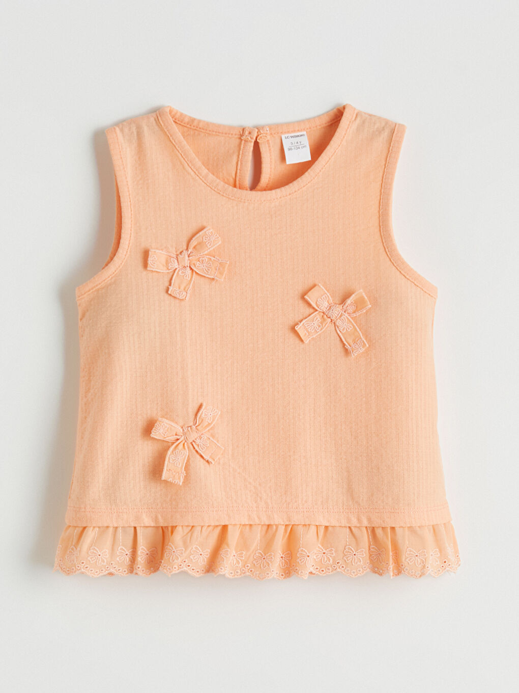 Mercan Fiyonklu ve Fırfırlı Kız Çocuk Bluz ve Şort-1