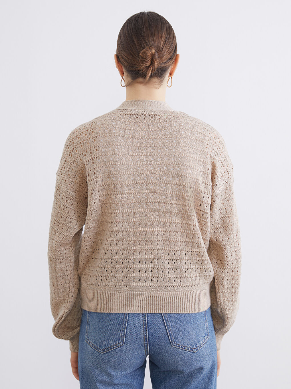 Woman BEIGE Cardigan-3