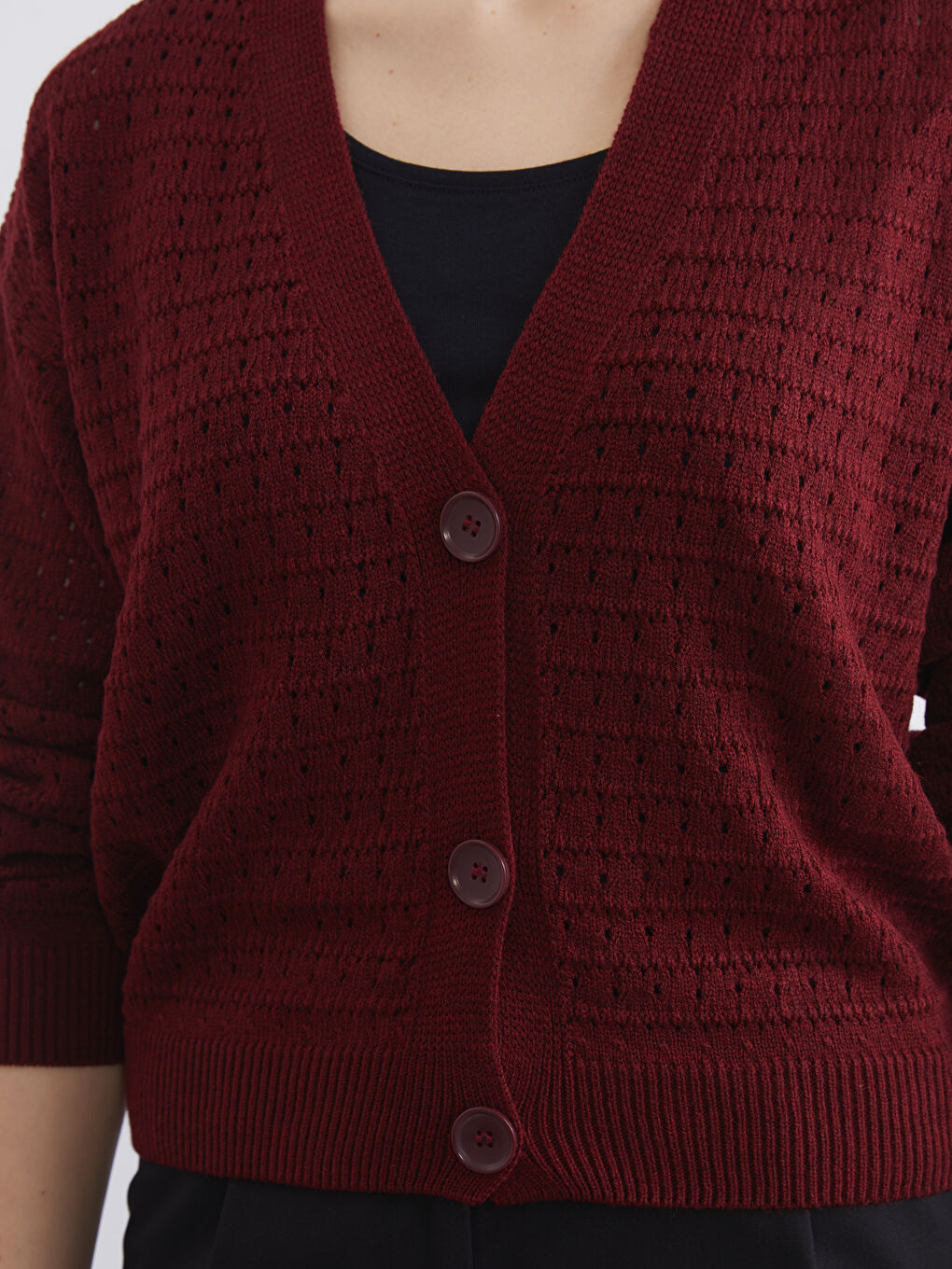 Woman BORDEAUX Cardigan-2