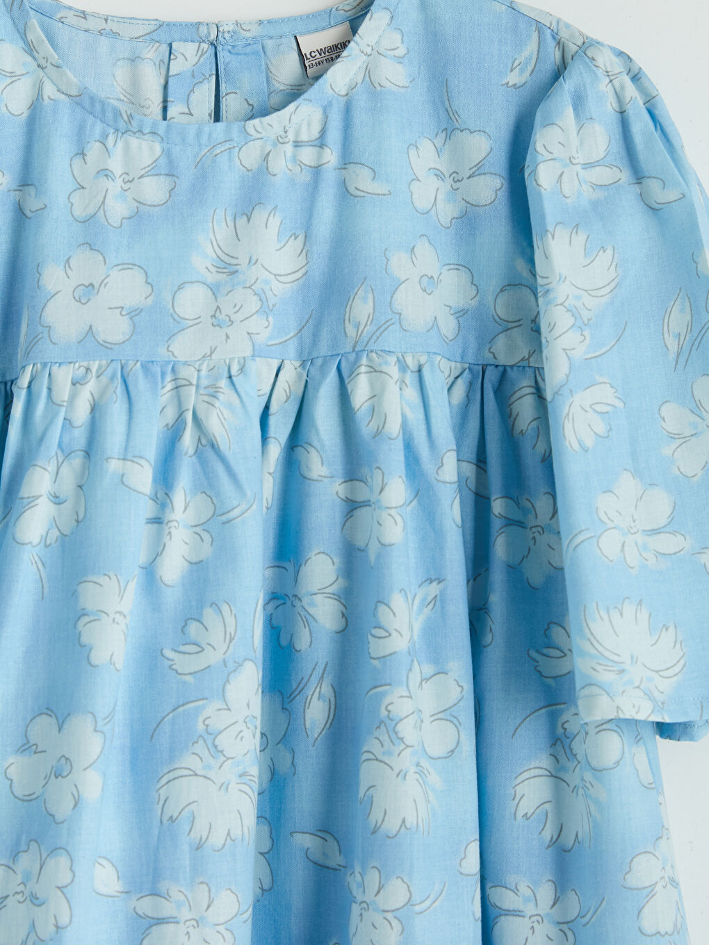 Floral Girls' Poplin Dress-2