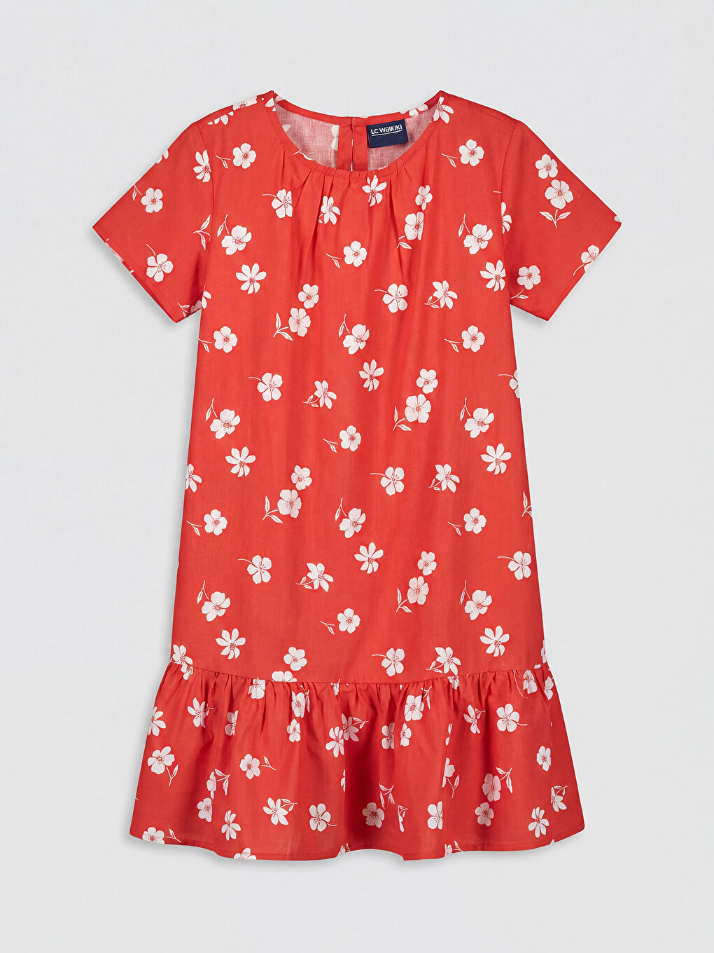 Floral Girls' Poplin Dress