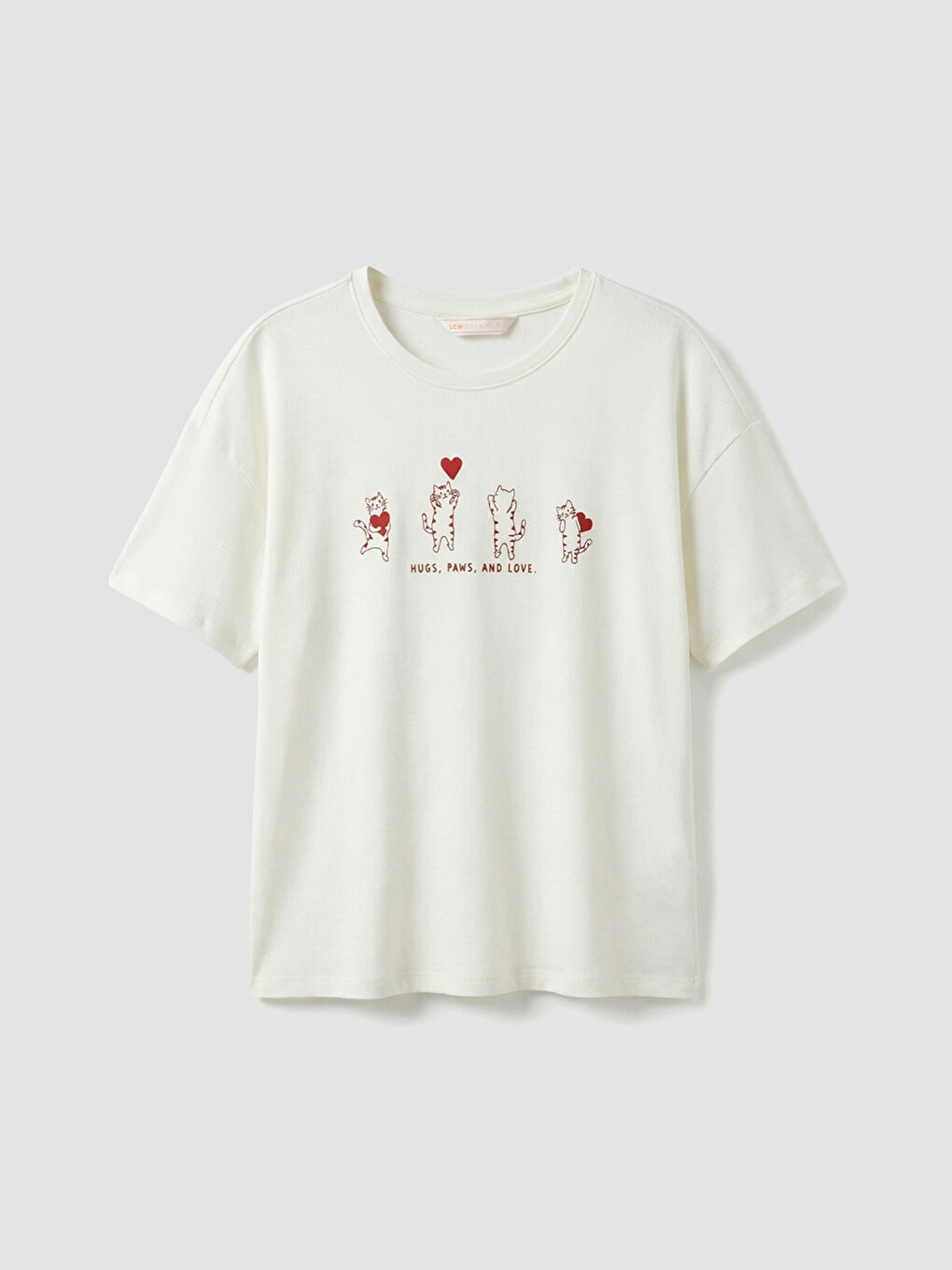 Pembe Bisiklet Yaka Baskılı Kadın Pijama Takım-1