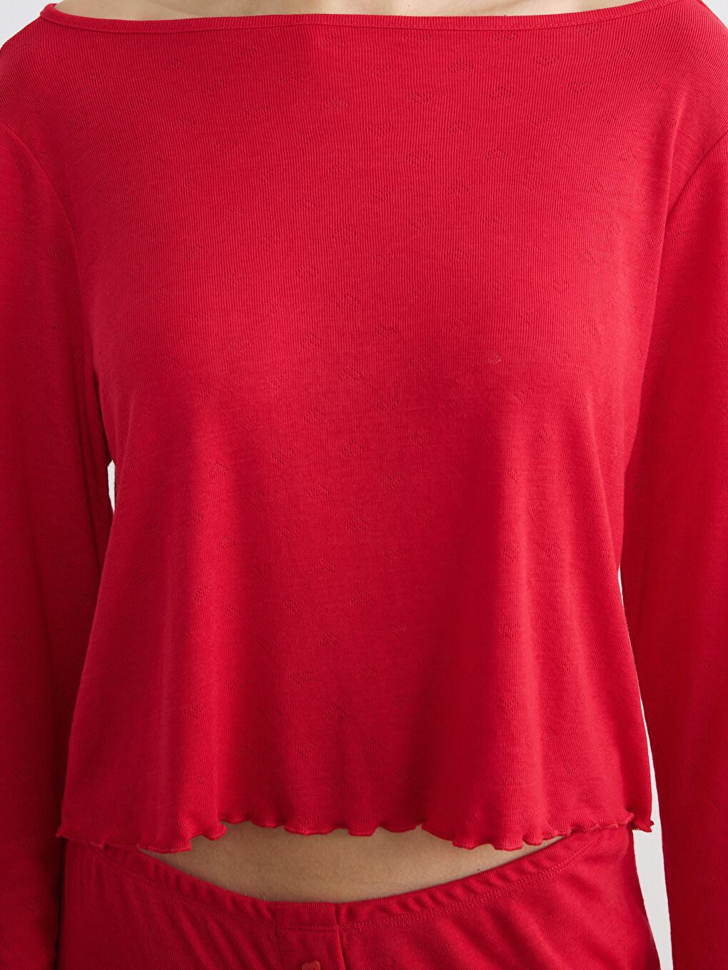 Boat Neck Women's Pajama Set-2