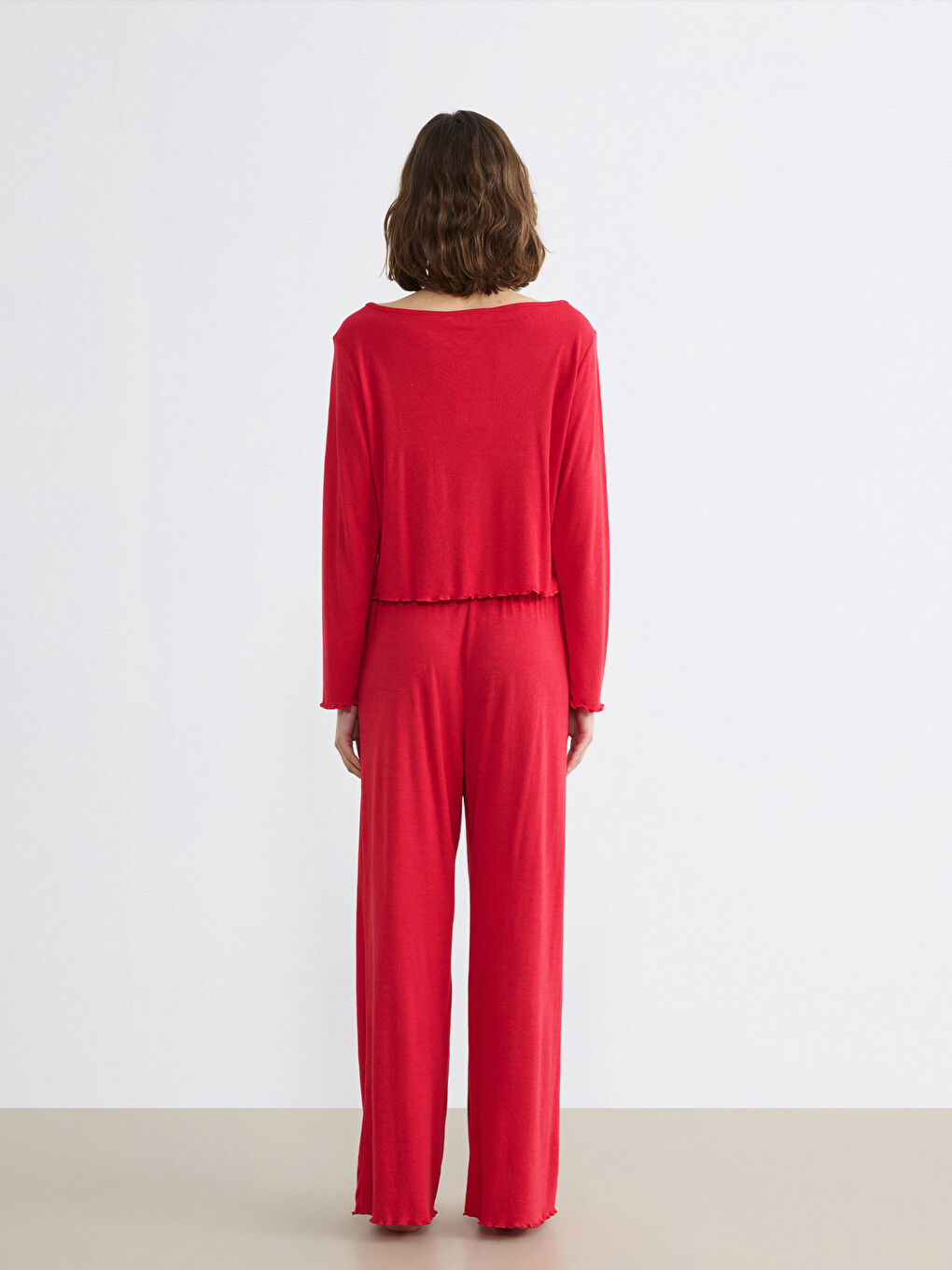 Boat Neck Women's Pajama Set-3