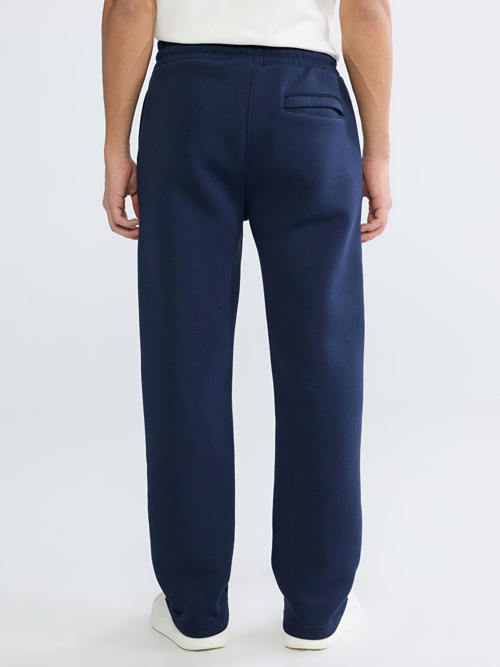 Lacivert Loose Fit Erkek Eşofman Altı-3