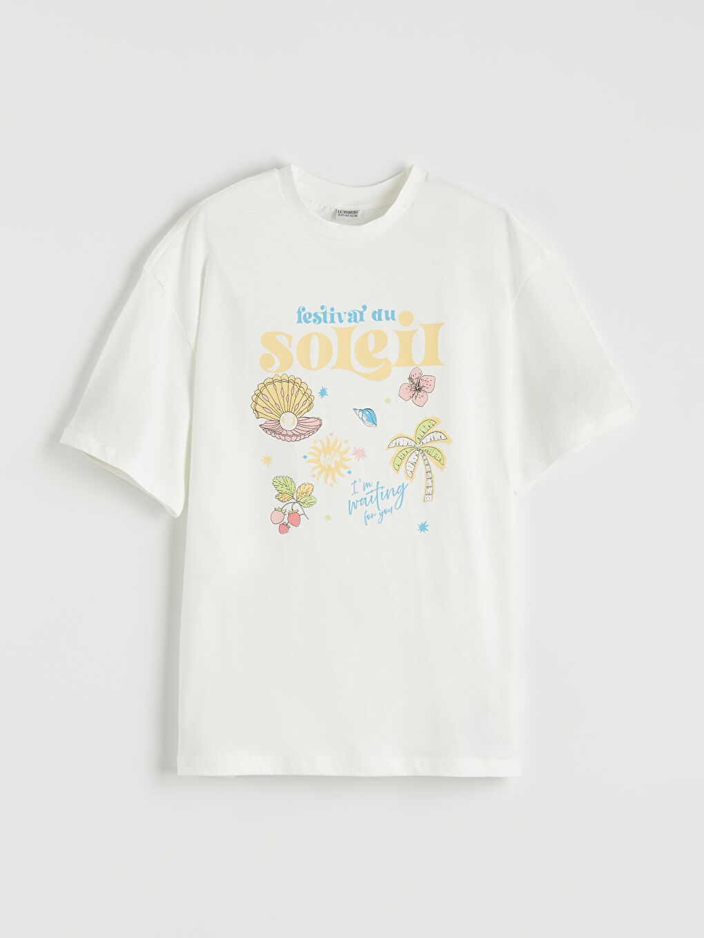 Girls' Crew Neck Printed T-Shirt