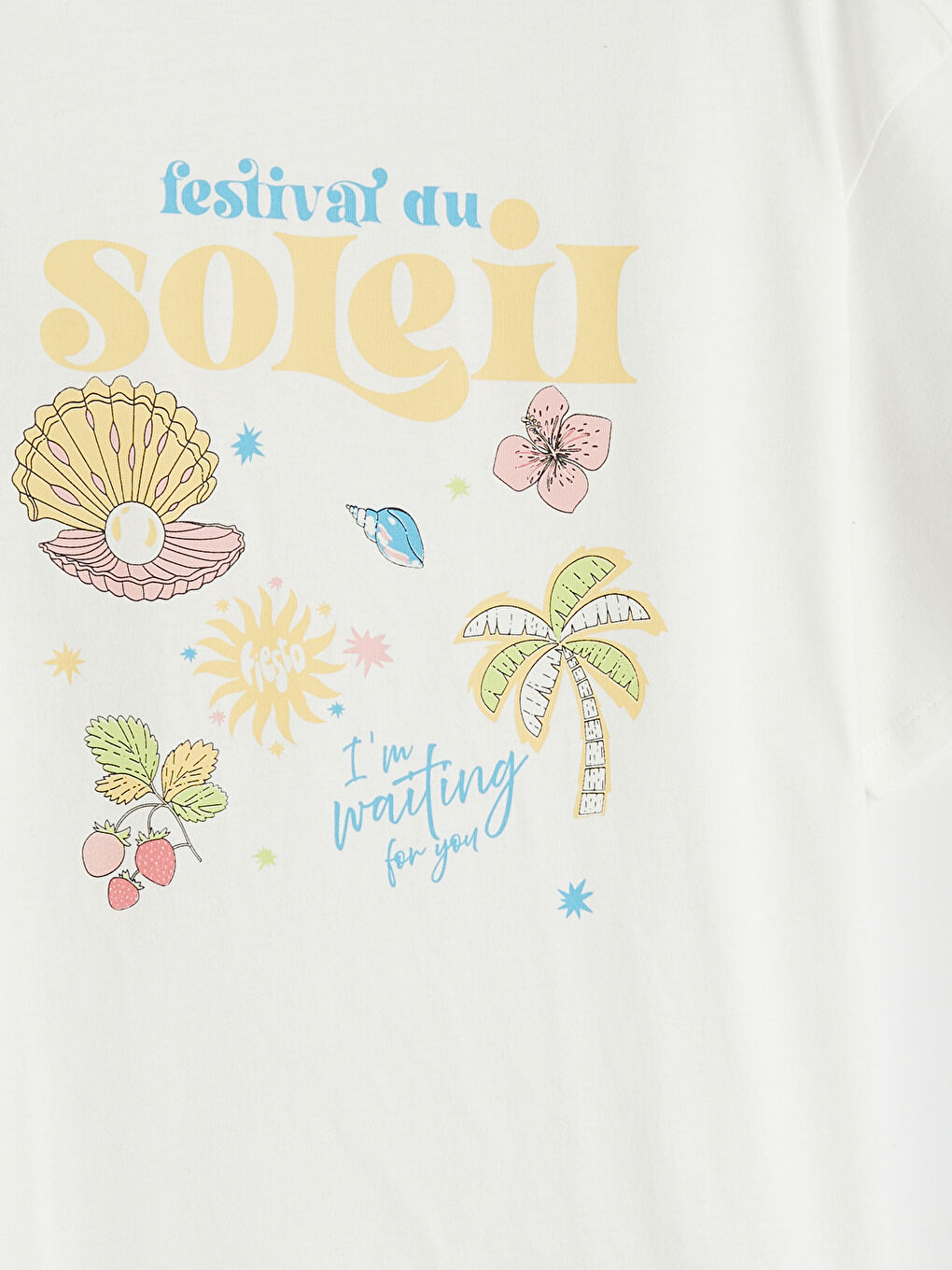 Girls' Crew Neck Printed T-Shirt-2