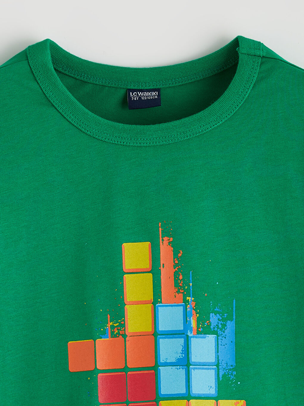 Crew Neck Printed Boys' T-Shirt-1