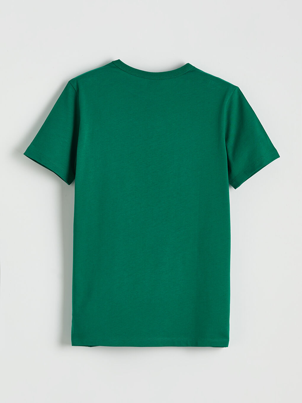 Yeşil Bisiklet Yaka Baskılı Erkek Çocuk Tişört-1