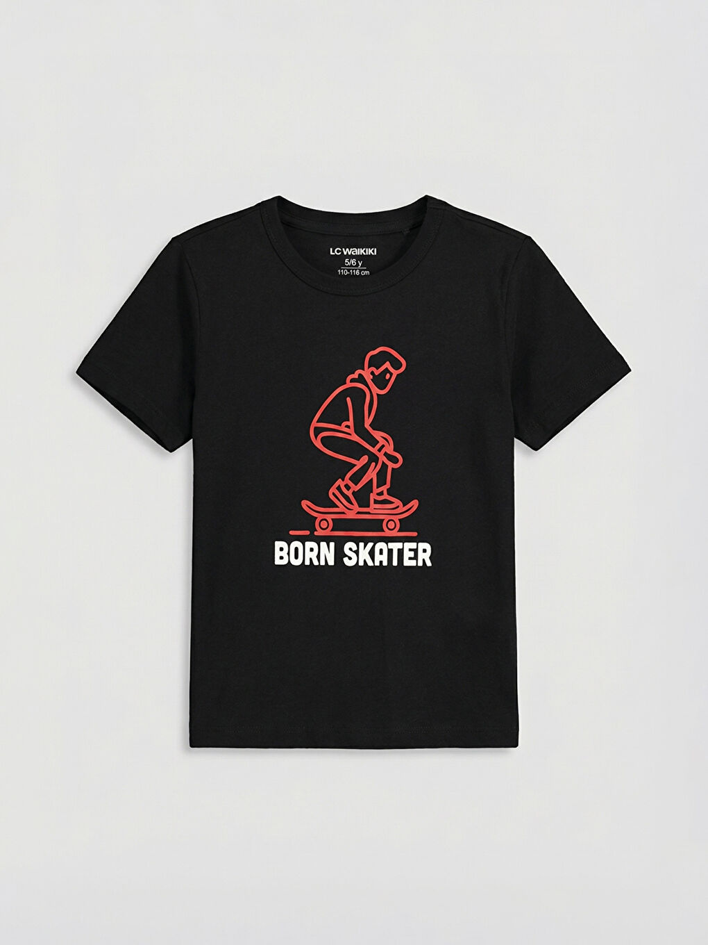 Siyah Baskılı Erkek Çocuk Tişört