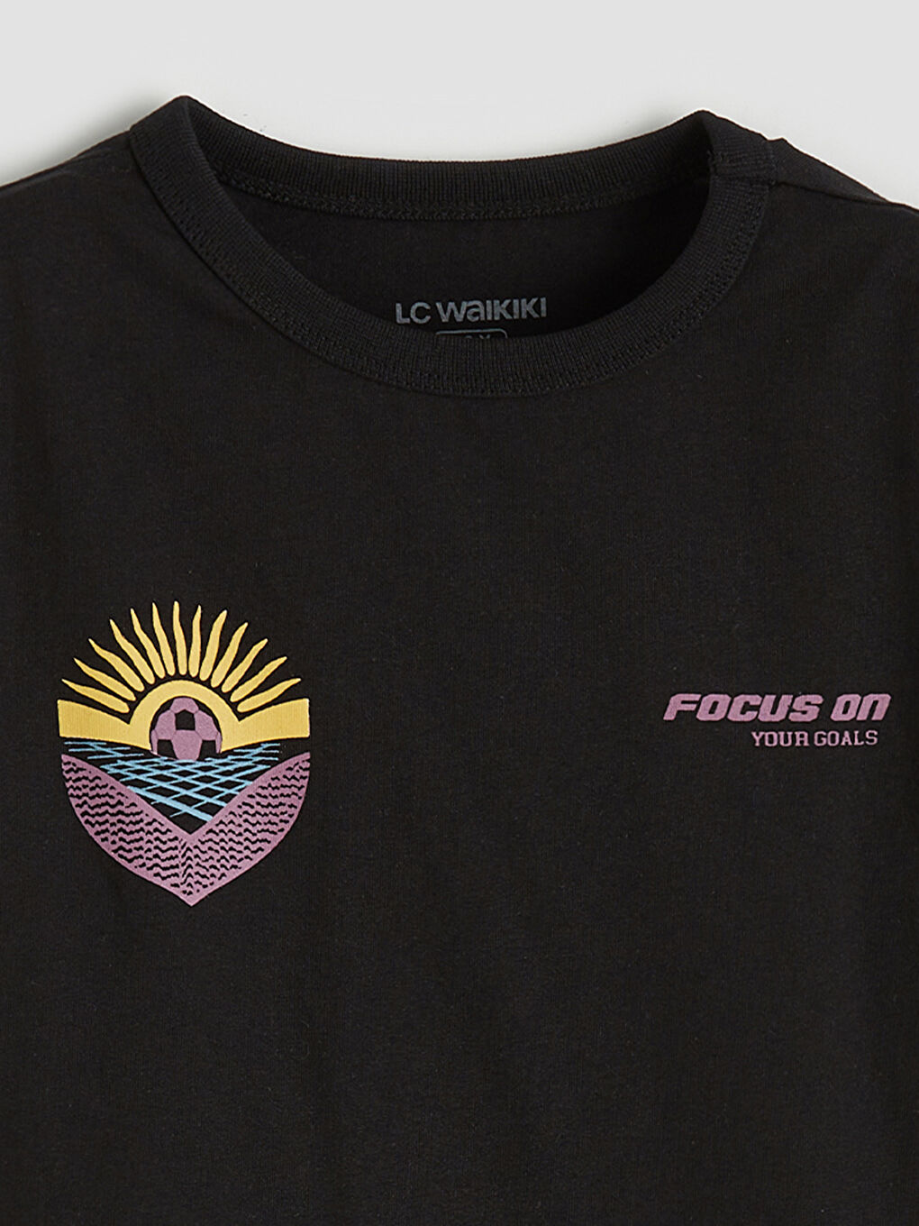 Siyah Erkek Çocuk Baskılı Tişört-2