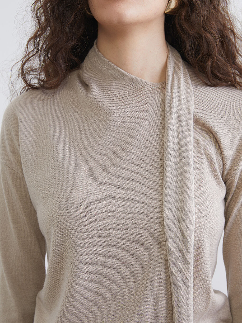 Shawl Collar Women's Knit Sweater-2