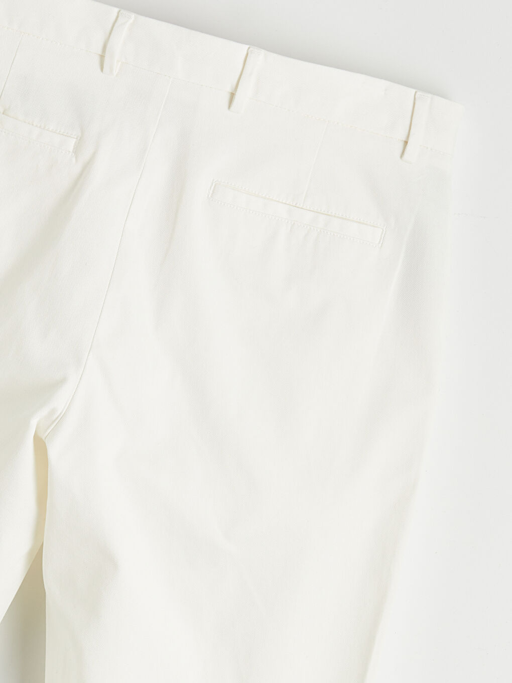 Ekru Standart Kalıp Armürlü Erkek Pantolon-1