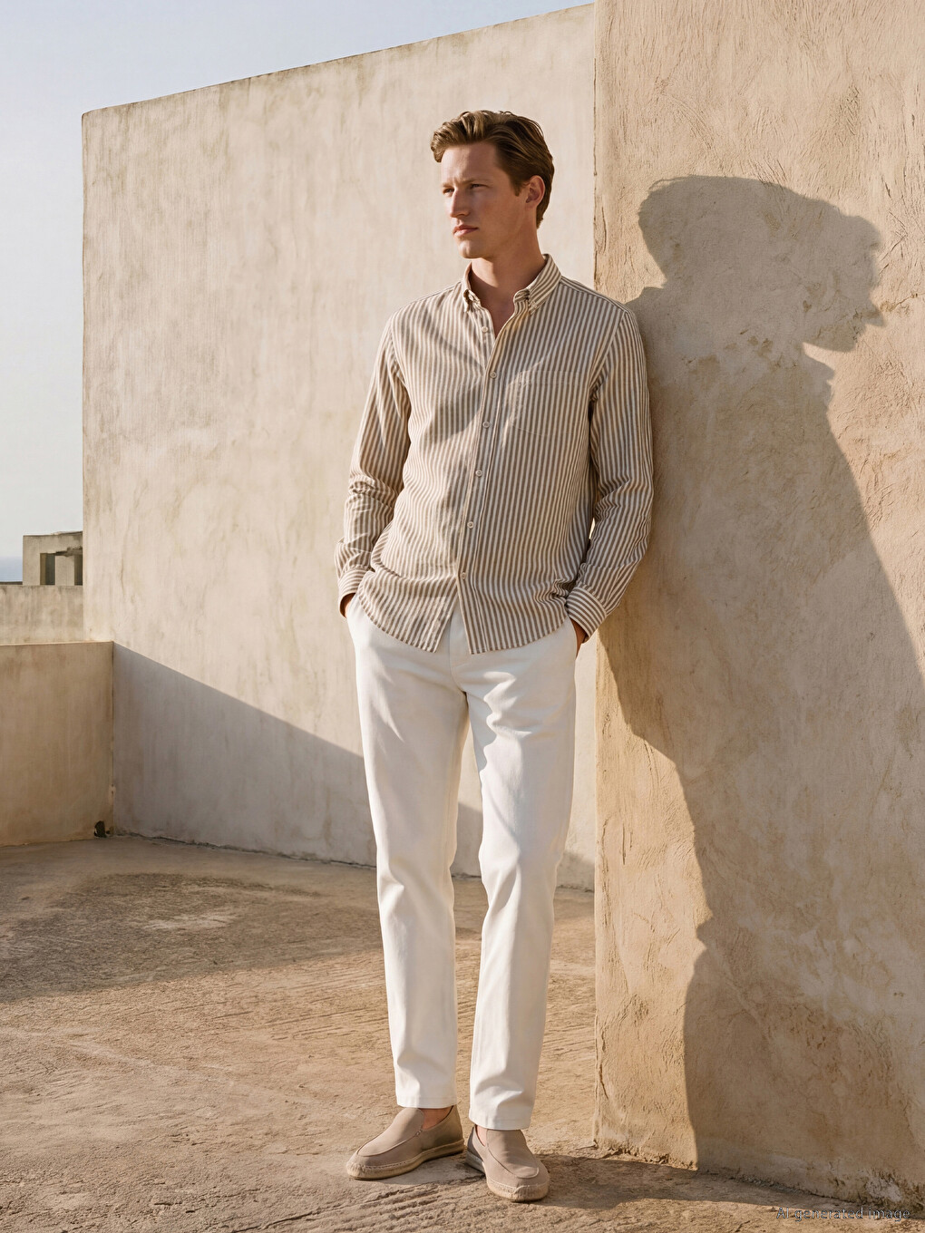 Standard Fit Textured Men's Trousers