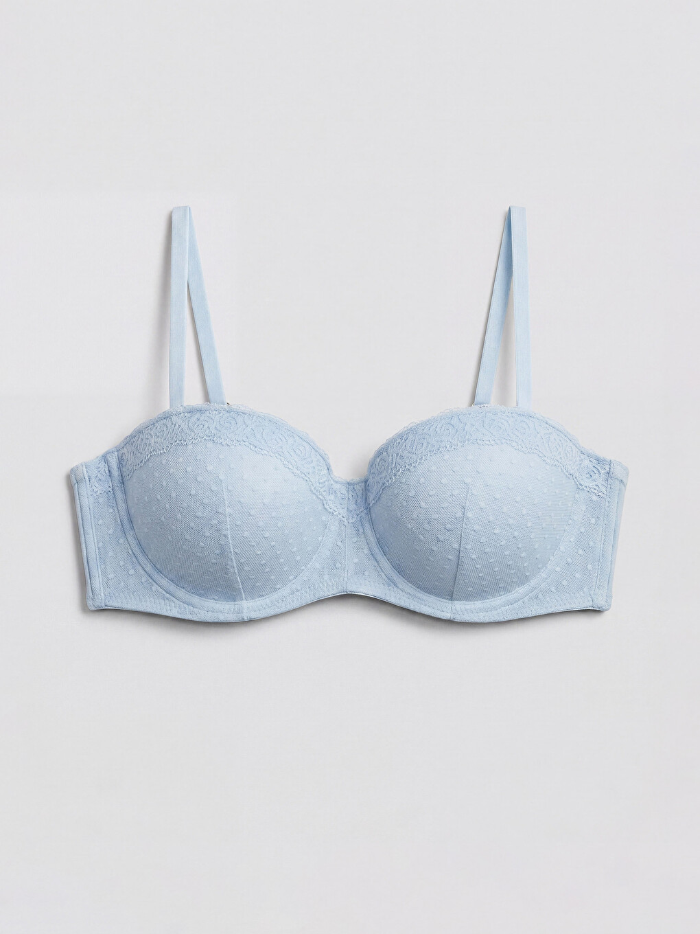 Wired Non-padded Lace Strapless Bra