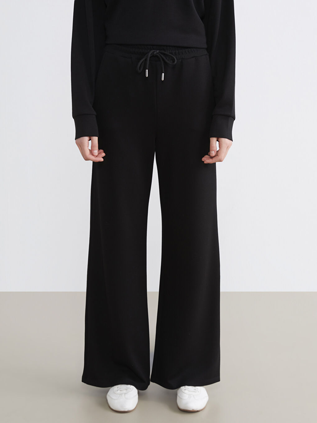 Эластичный пояс мягкие на ощупь женские спортивные штаны-1